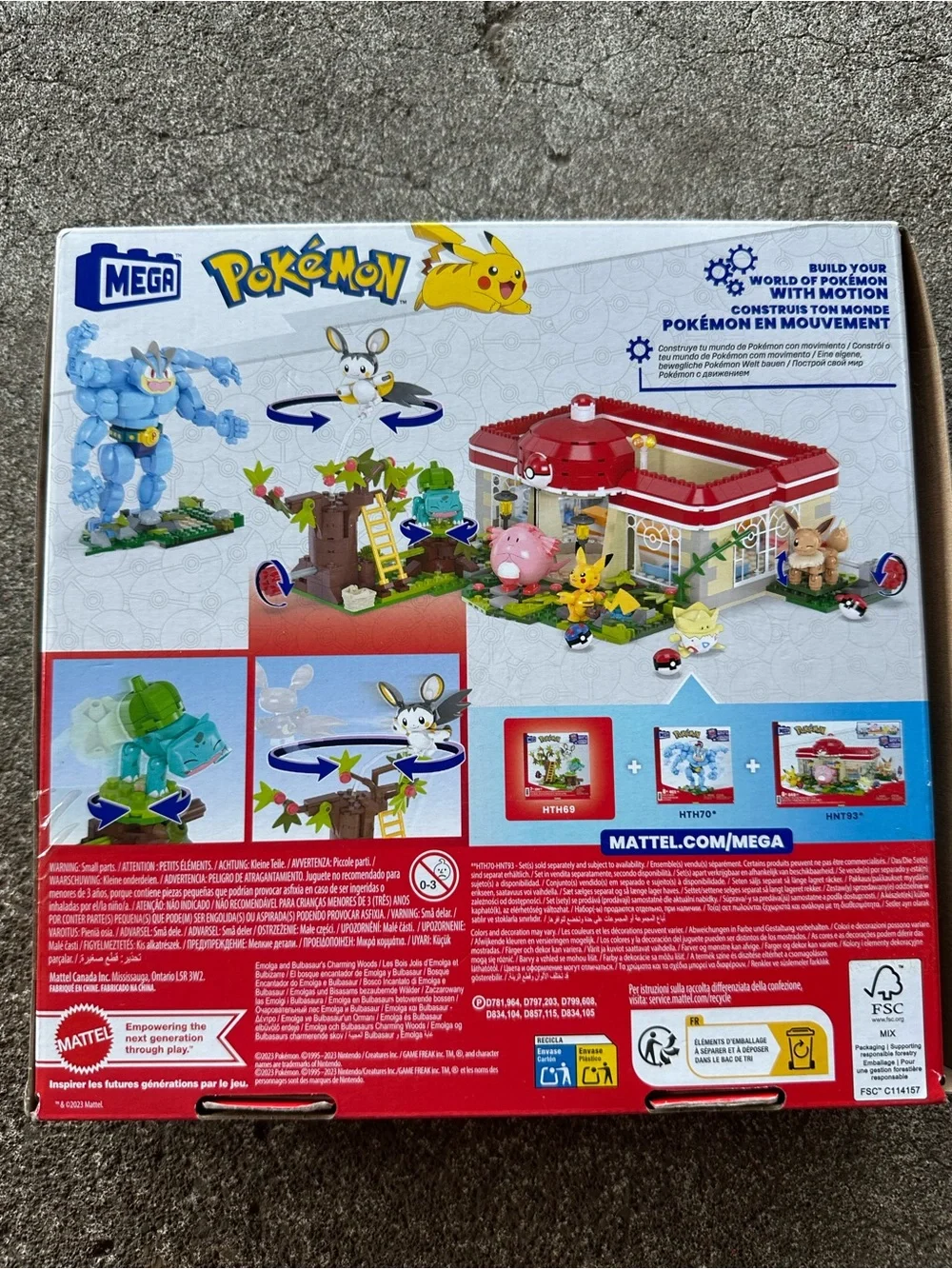 MEGA Pokemon Emolga and Bulbasaur Charming Woods Playset